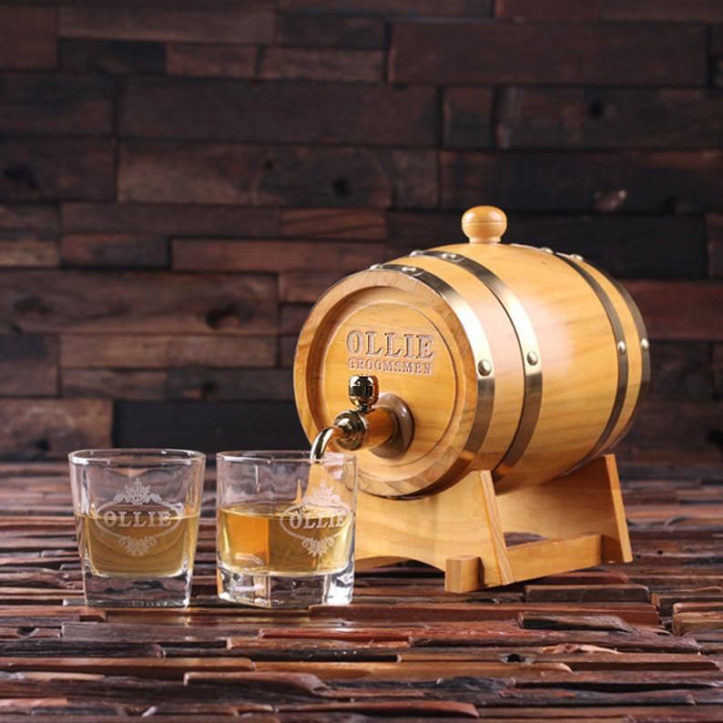 1.5 L Personalized Whiskey Barrel