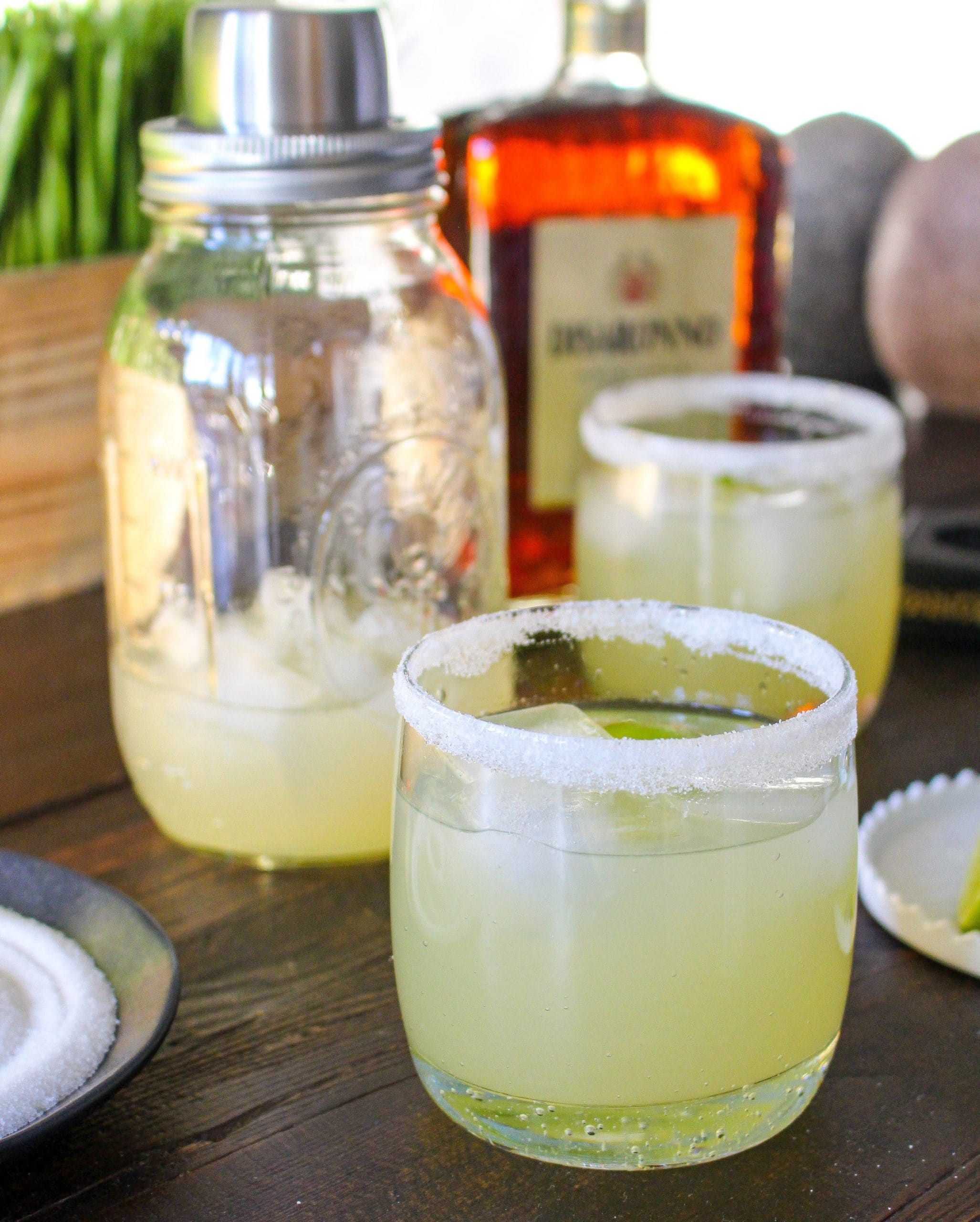 Amaretto Margaritas (with homemade sweet