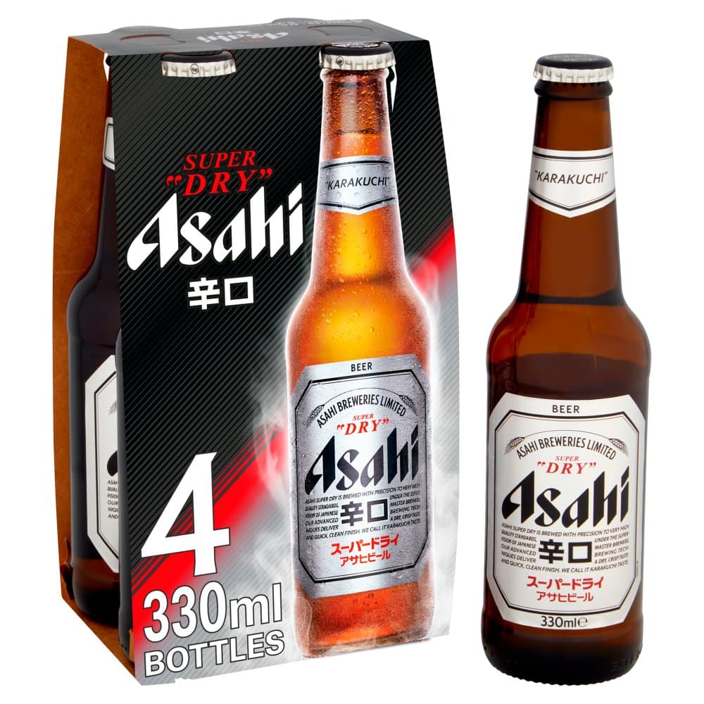 Asahi Super Dry Beer 4 x 330ml