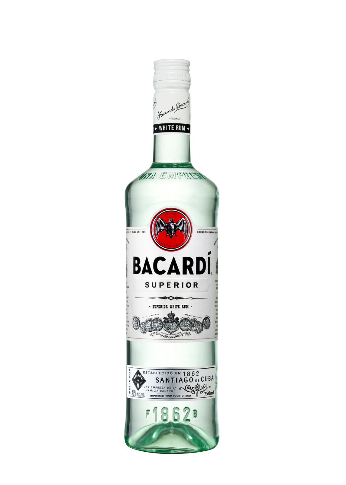 Bacardi White Rum 75Cl