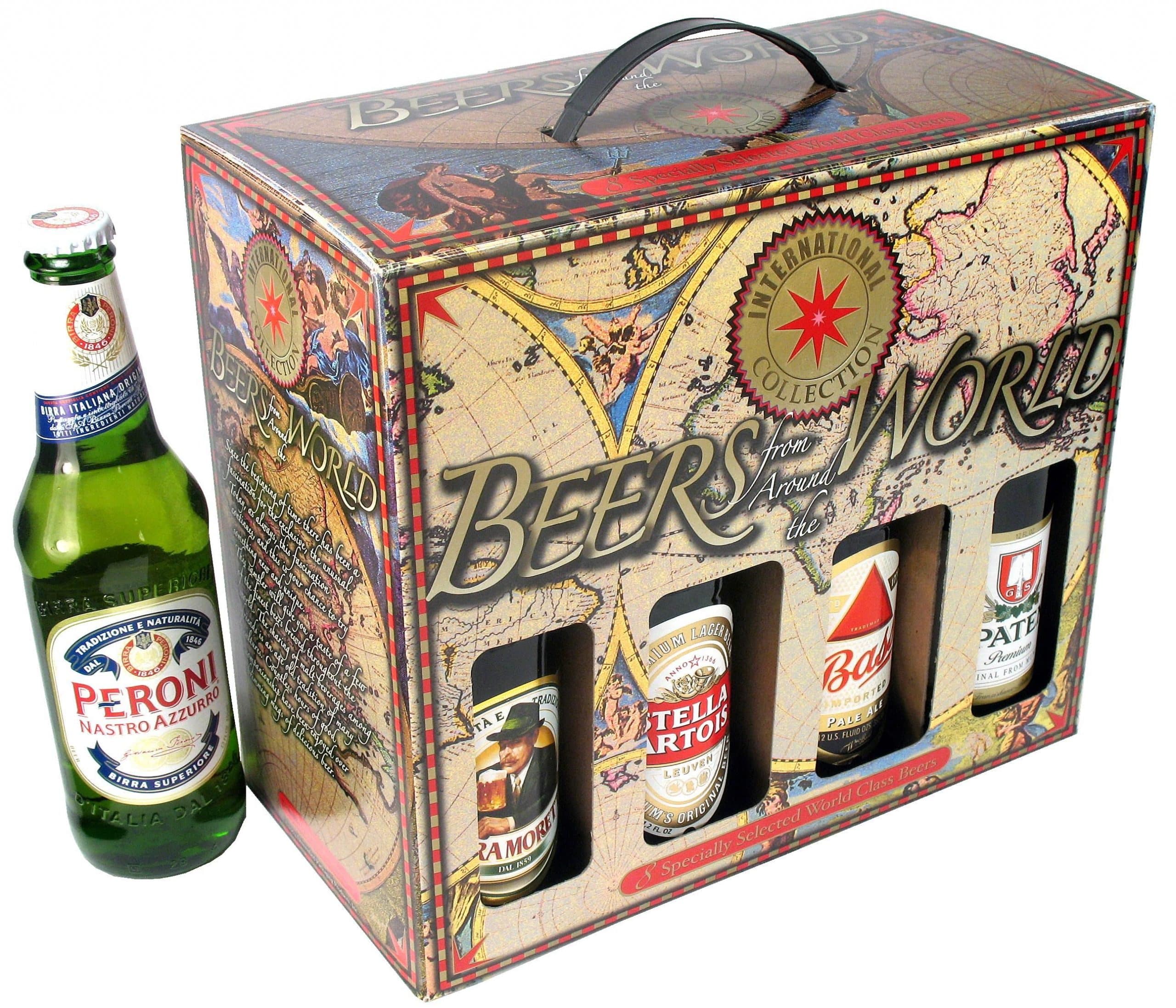 Beers Of The World 8 bottle box. Offer your customers a selection of ...