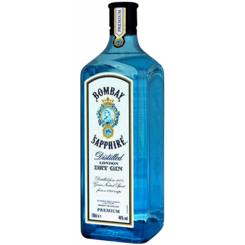 Bombay Blue Sapphire Gin Liter fles