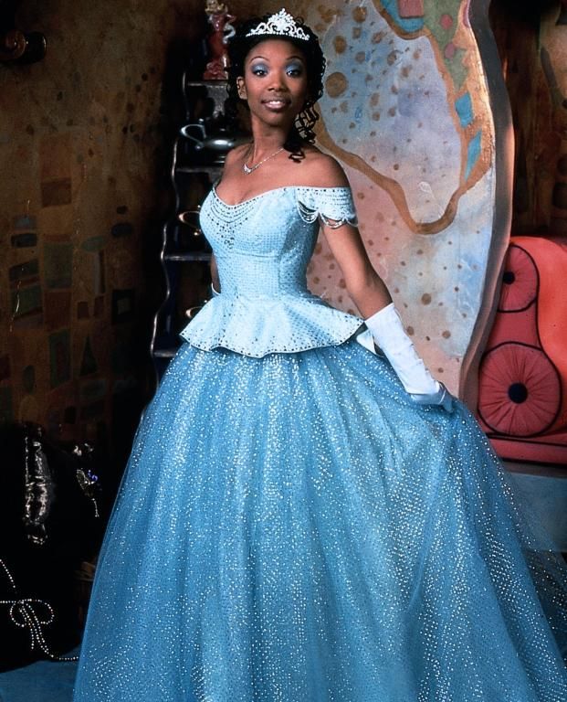 Brandy as Cinderella and my future wedding dress :)