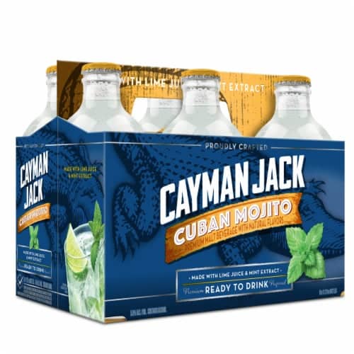 Cayman Jack Cuban Mojito Premium Malt Beverage Prepared Cocktail, 6 ...