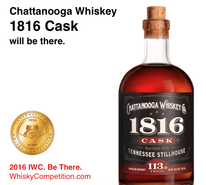Chattanooga Whiskey 1816 Cask will be at the 2016 IWC. Aged in downtown ...