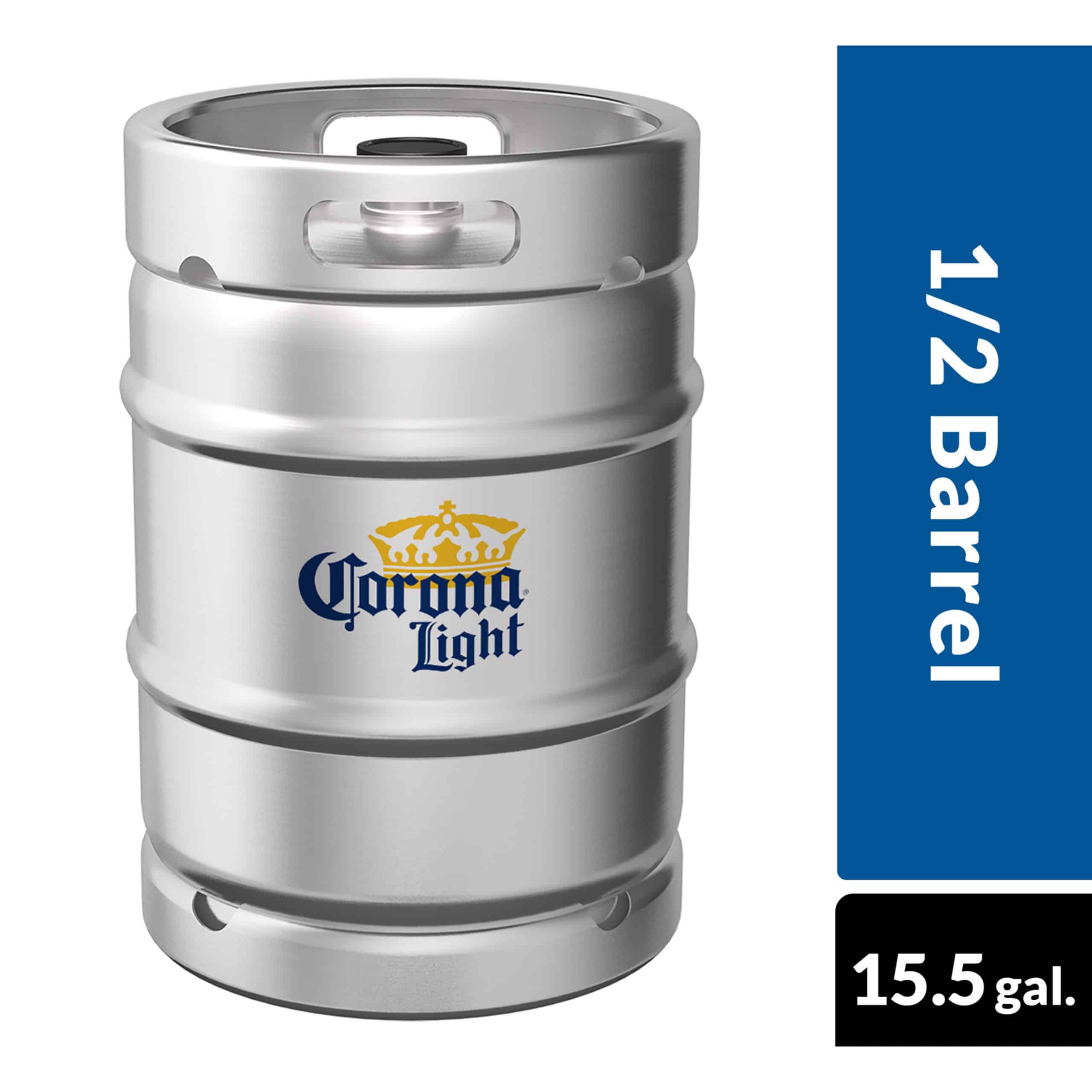 Corona Light Mexican Lager Beer, 1/2 BL Keg, 4.0% ABV