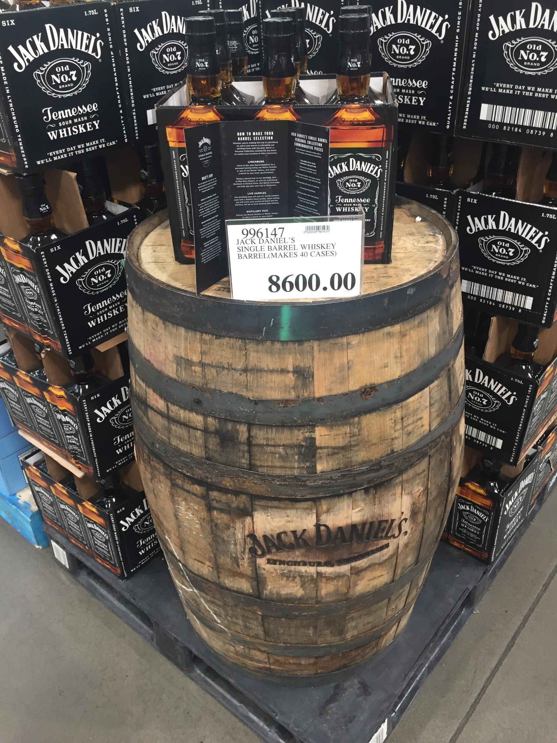 Costco sells Jack Daniels by the barrel : mildlyinteresting