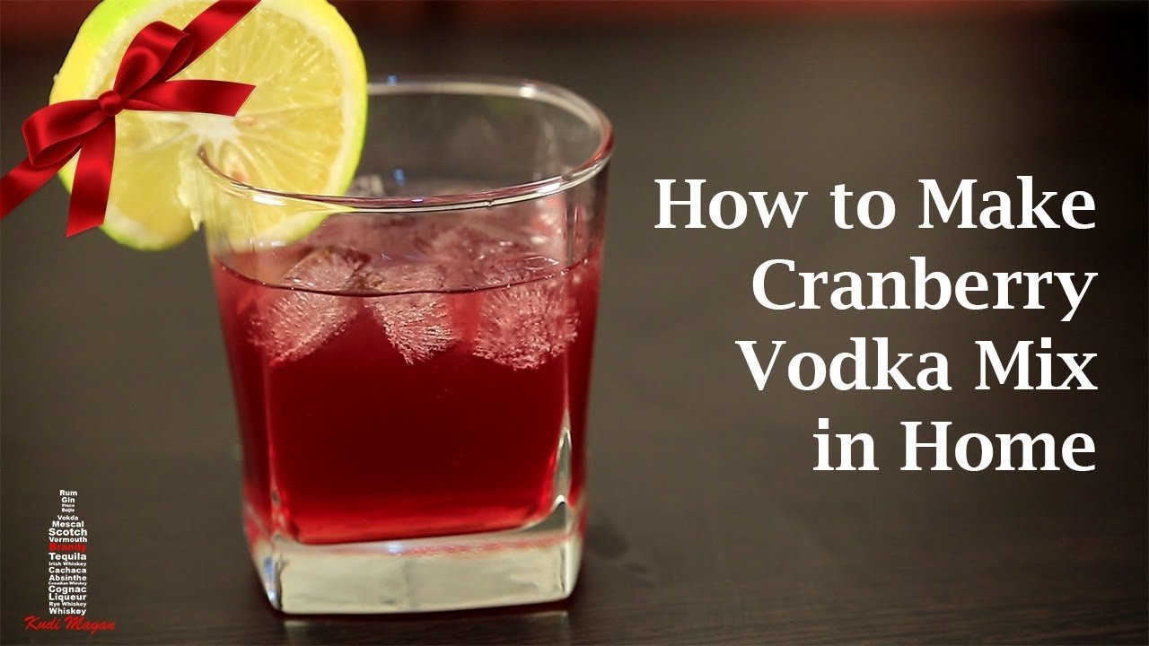 Cranberry Vodka Cocktail at Home