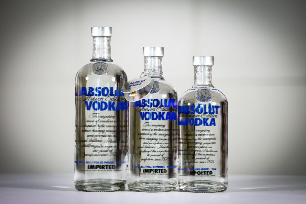 Different Sizes Of Vodka Bottles
