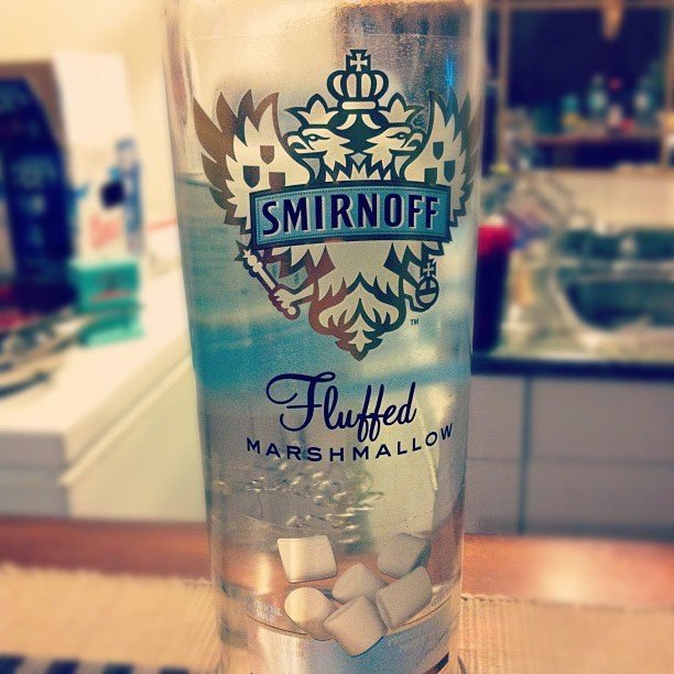 Fluffed marshmallows...now in vodka form.