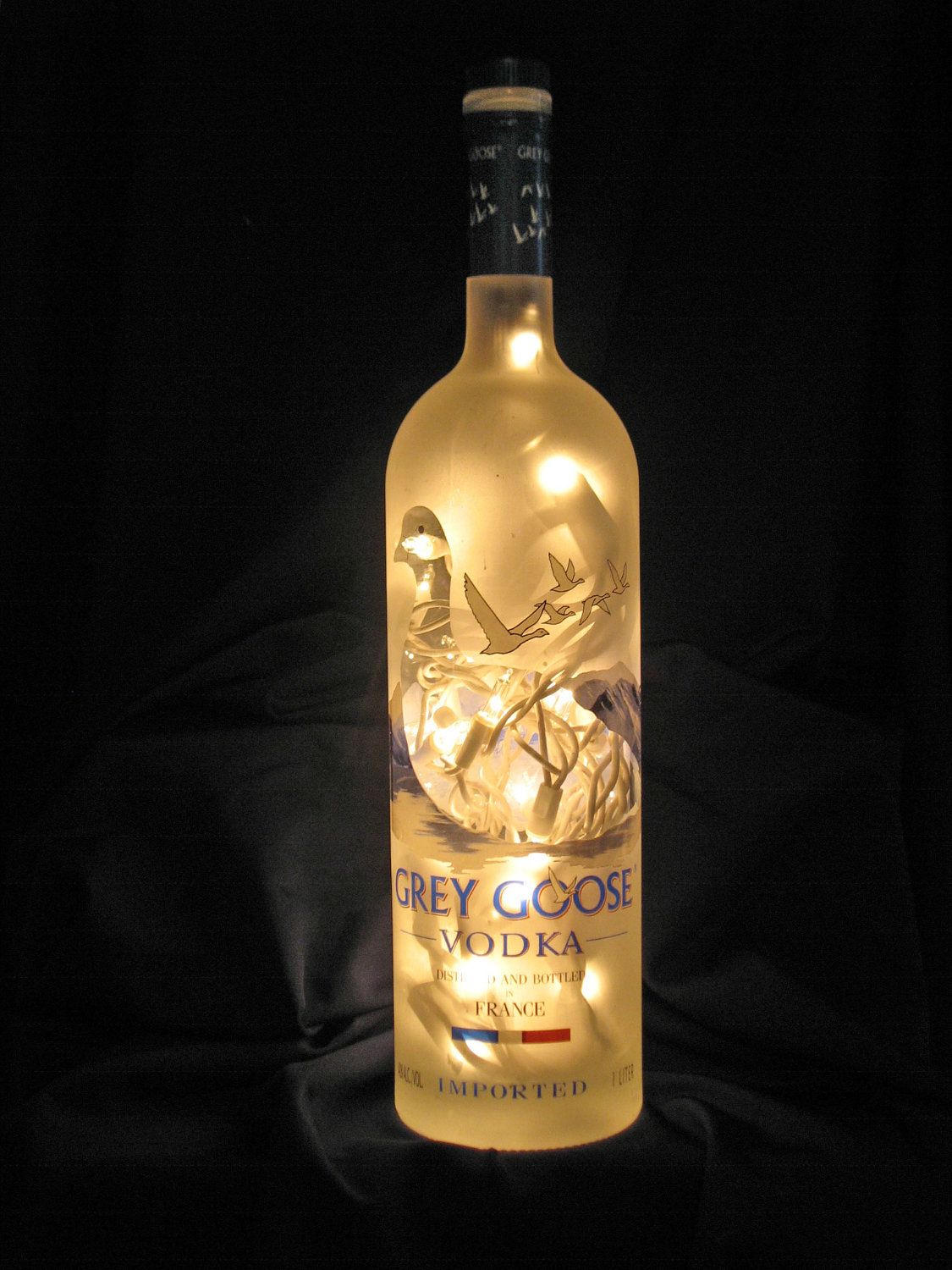 Grey Goose Vodka Bottle Light. $20.00, via Etsy.