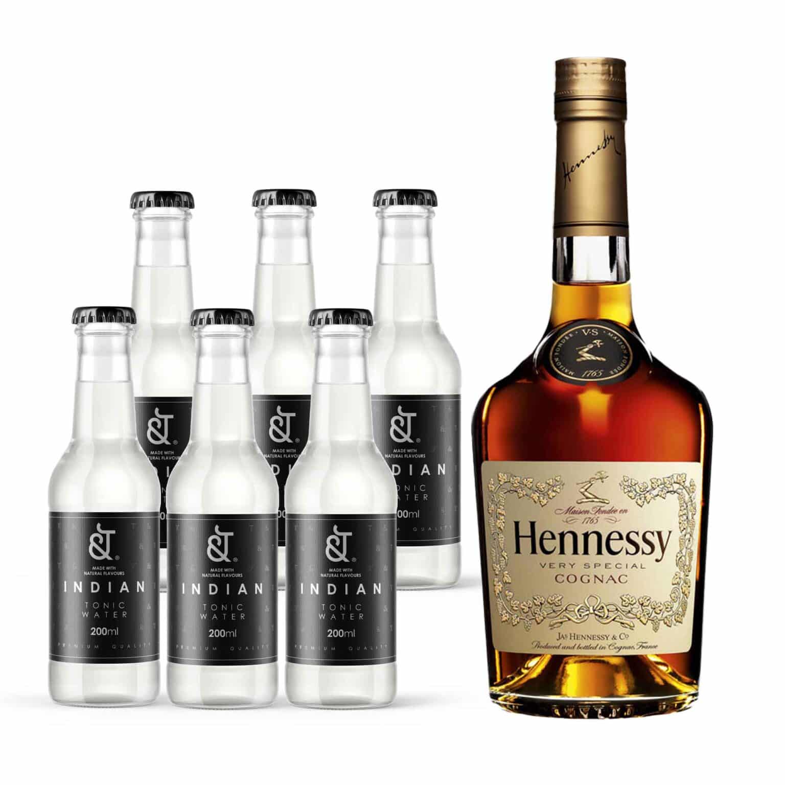 Hennessy VS Cognac + & T Premium Indian Tonic Water (Mixed Pack)