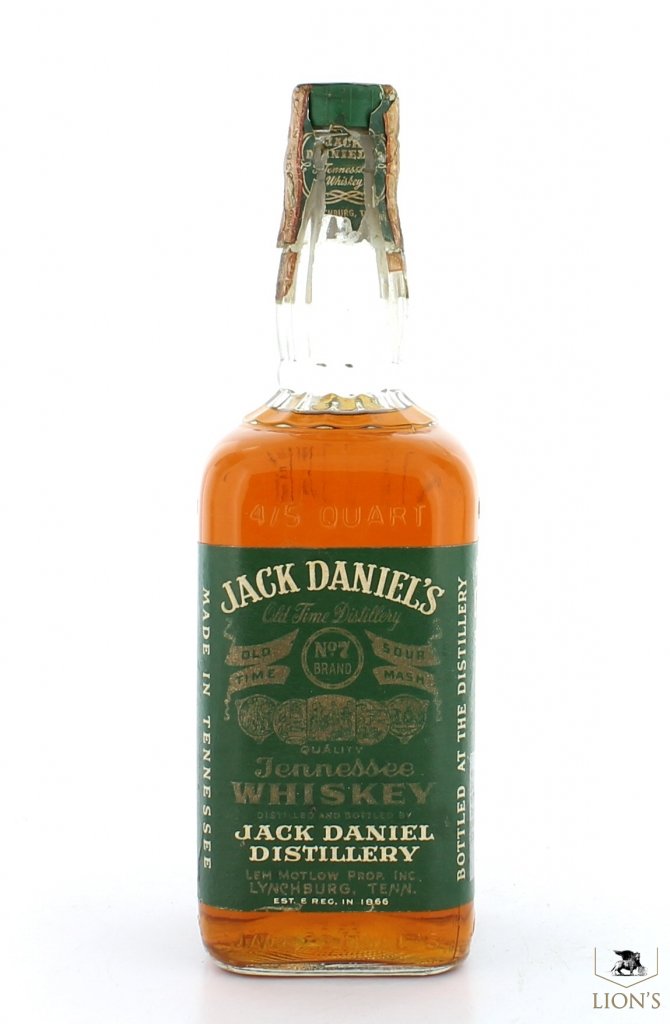 Jack Daniels Green Label 45% 75cl Soffiantino 1968 one of ...