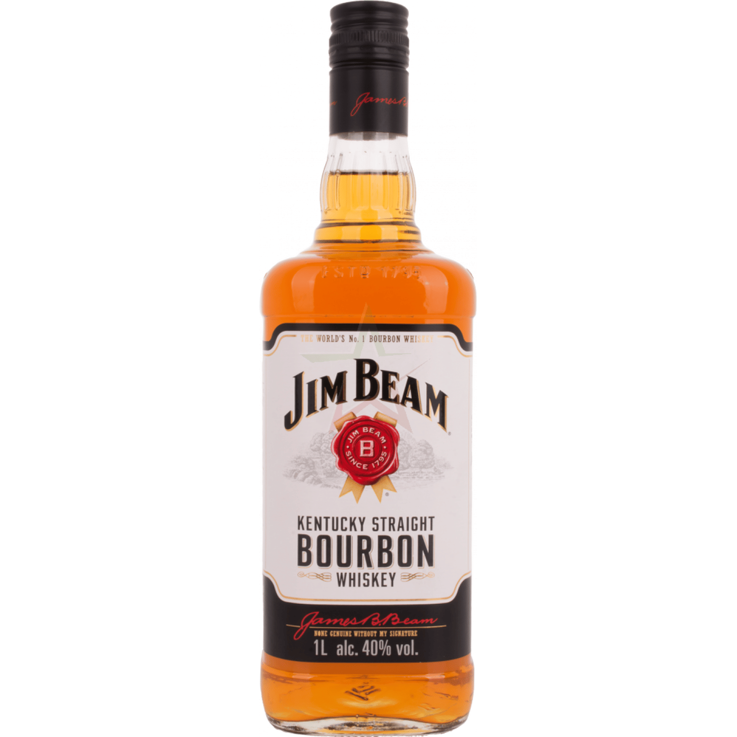 Jim Beam Kentucky Straight Bourbon Whiskey 40,00 % 1,00 Liter