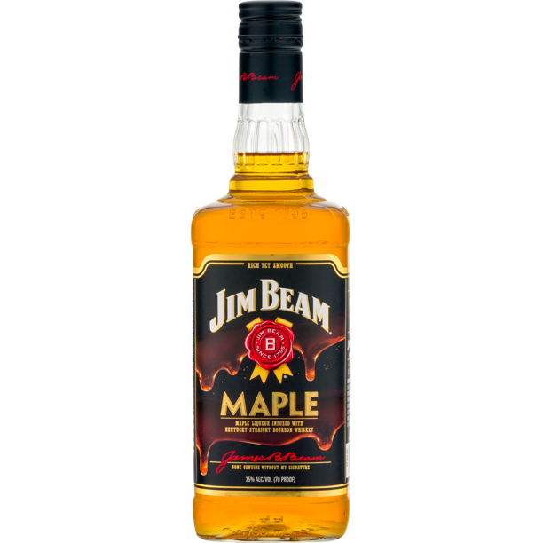 Jim Beam Maple Bourbon Whiskey, 750 mL