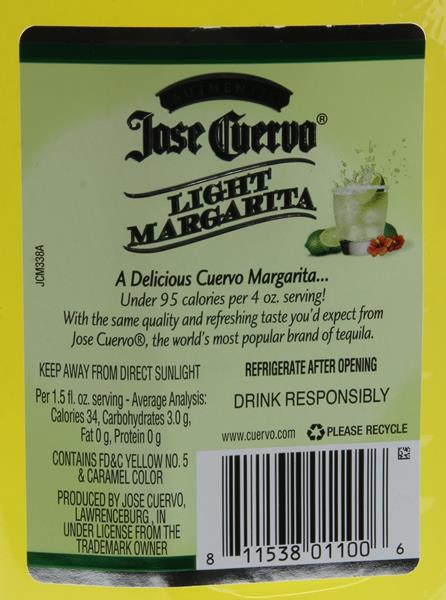 Jose Cuervo Light Margarita Classic Lime