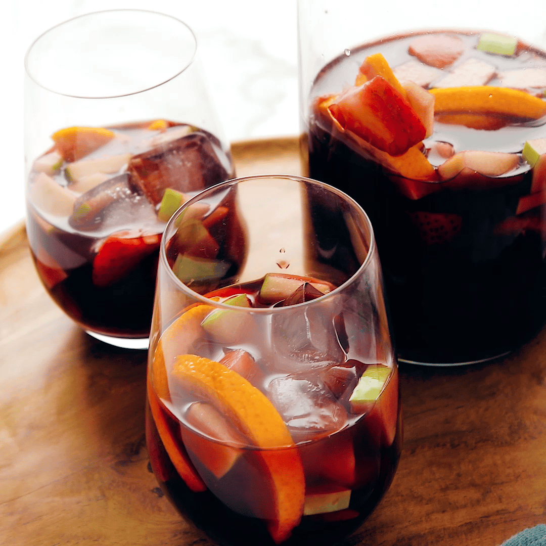 Meet the best sangria youll ever have! Made with fresh fruit, brandy ...