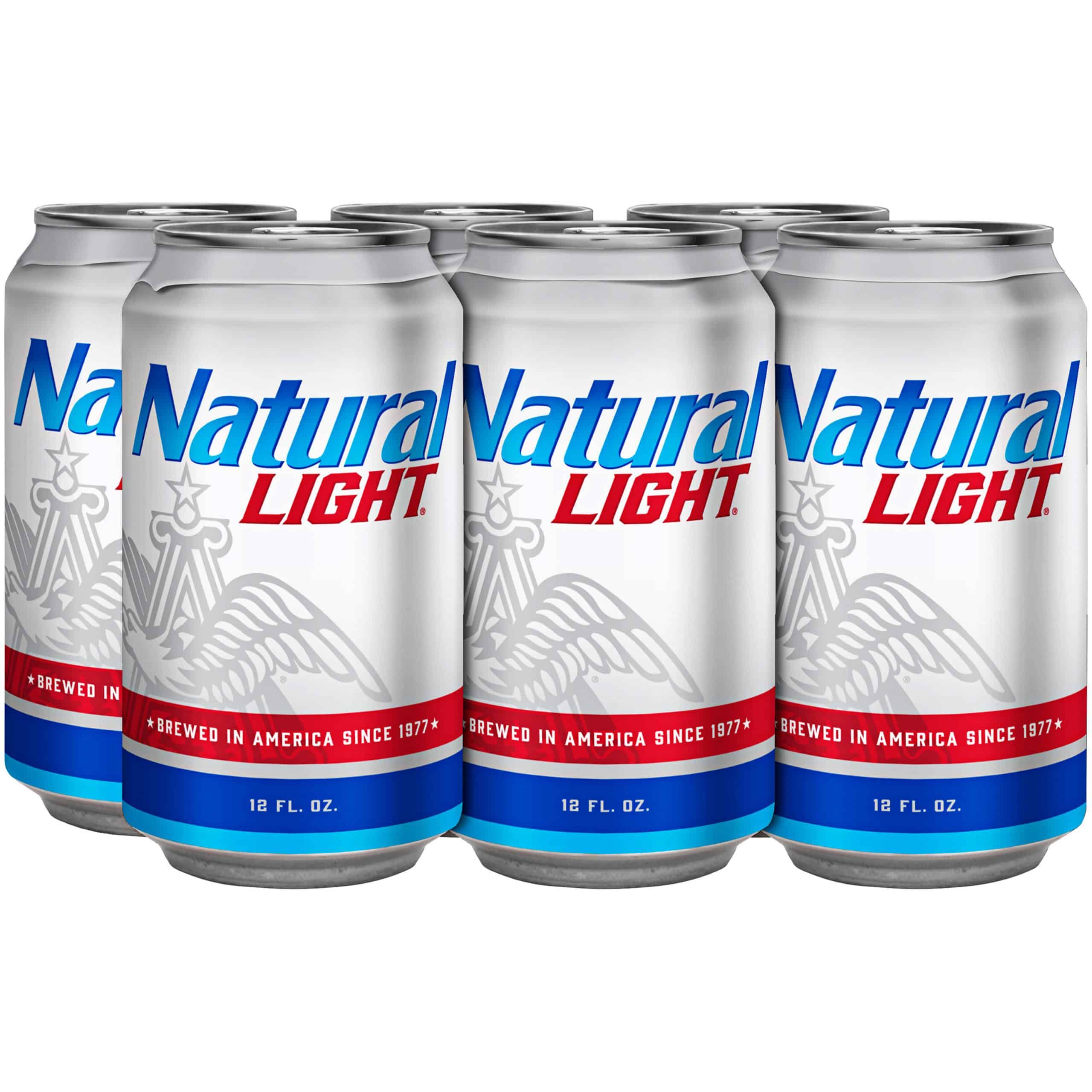 Natural Light Beer, 6 Pack 12 fl. oz. Cans, 4.2% ABV