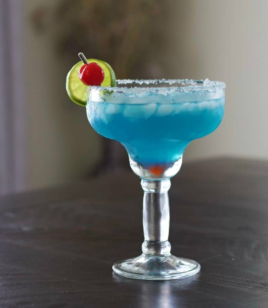 Ocean Blue Margarita Curacao Drink