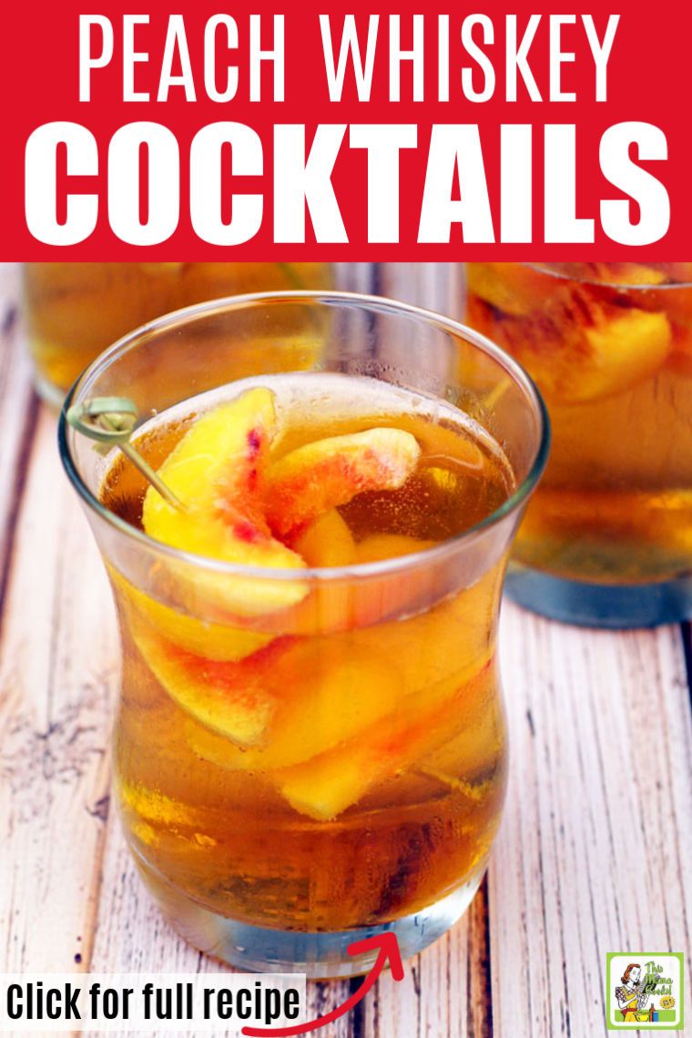 Peach Whiskey Cocktails