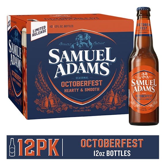 Samuel Adams Octoberfest Seasonal Beer, 12 pack, 12 fl. oz. Bottles ...