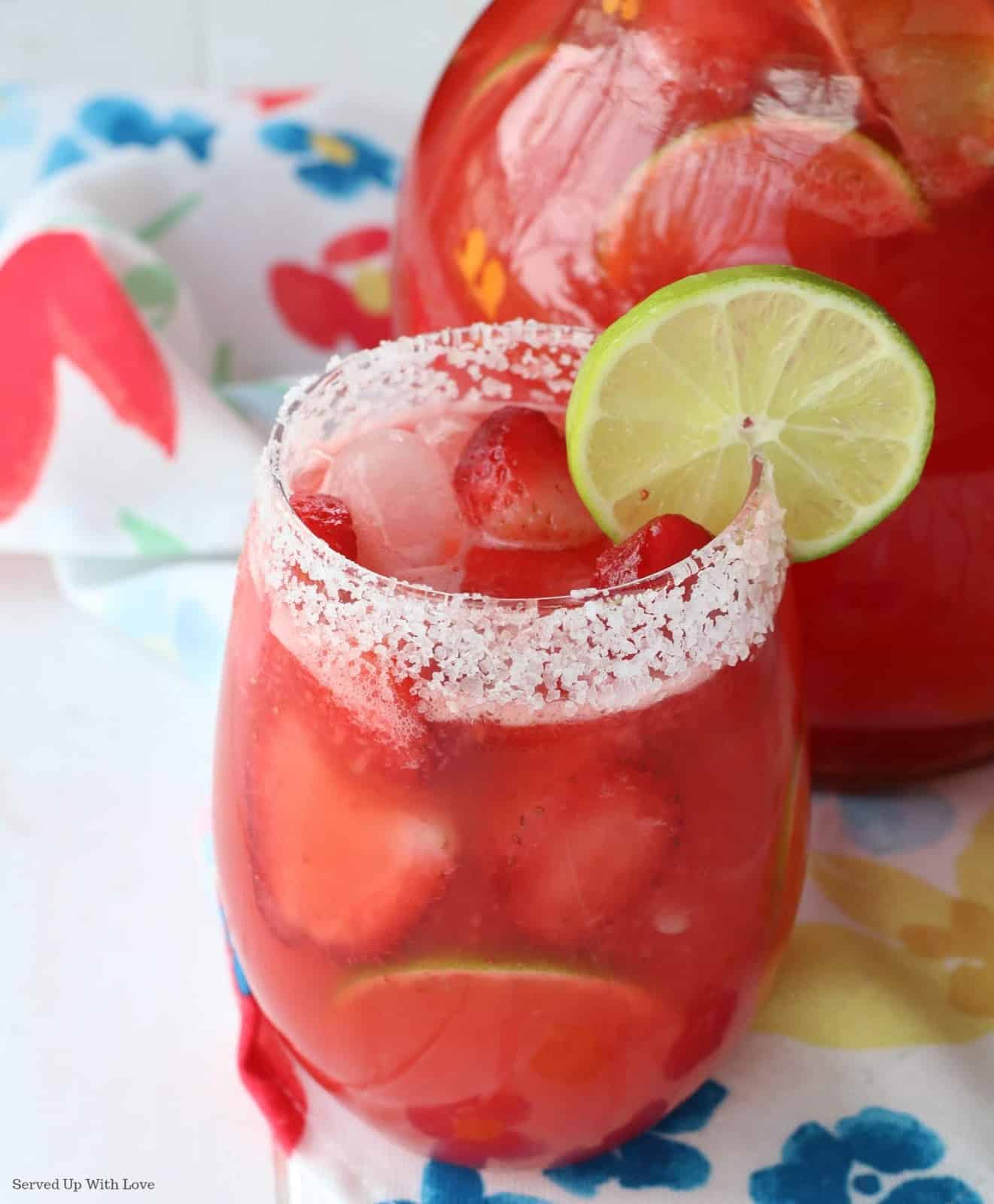 Served Up With Love: Strawberry Margarita Punch