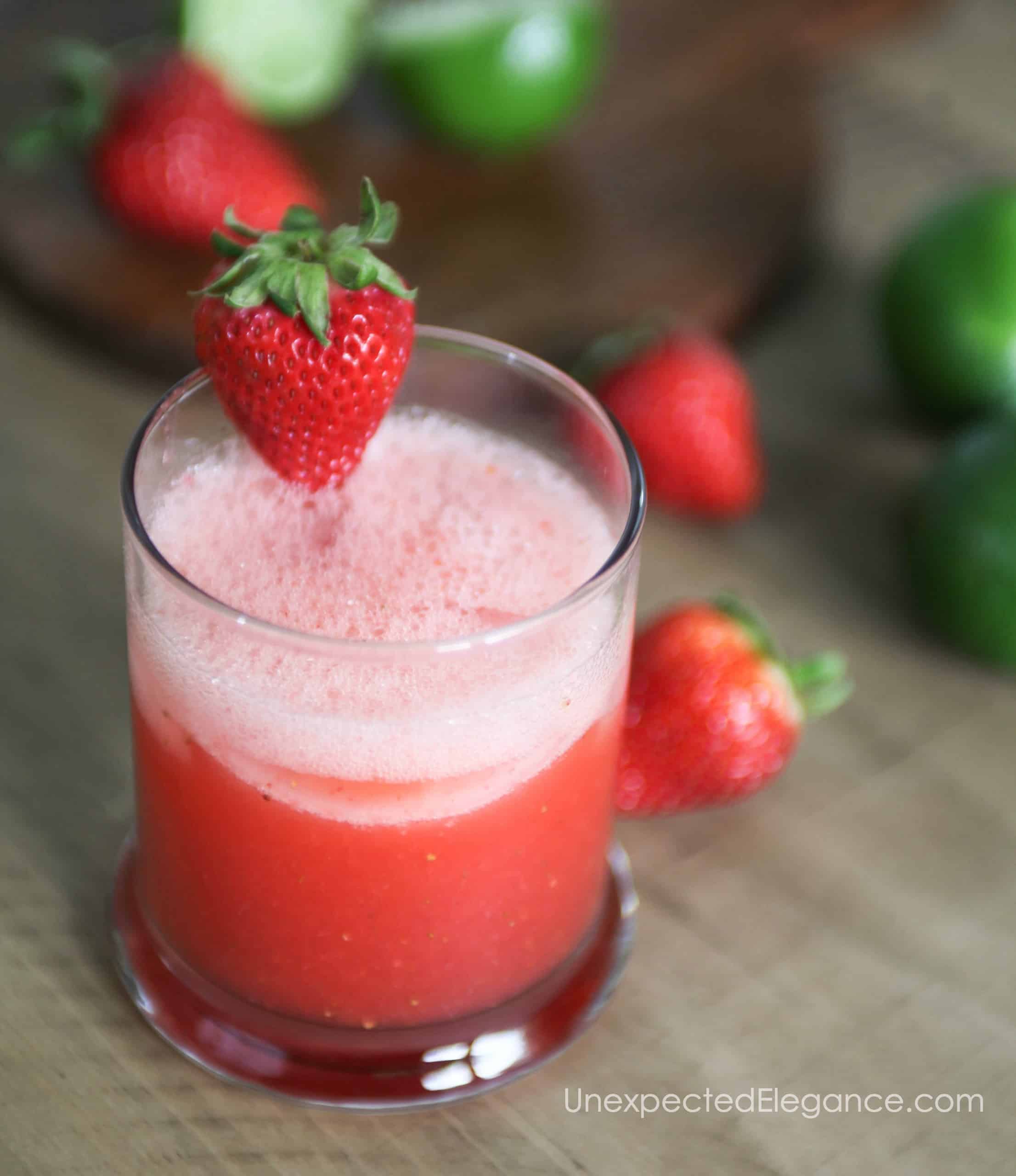 Strawberry Limeade Vodka Cocktail