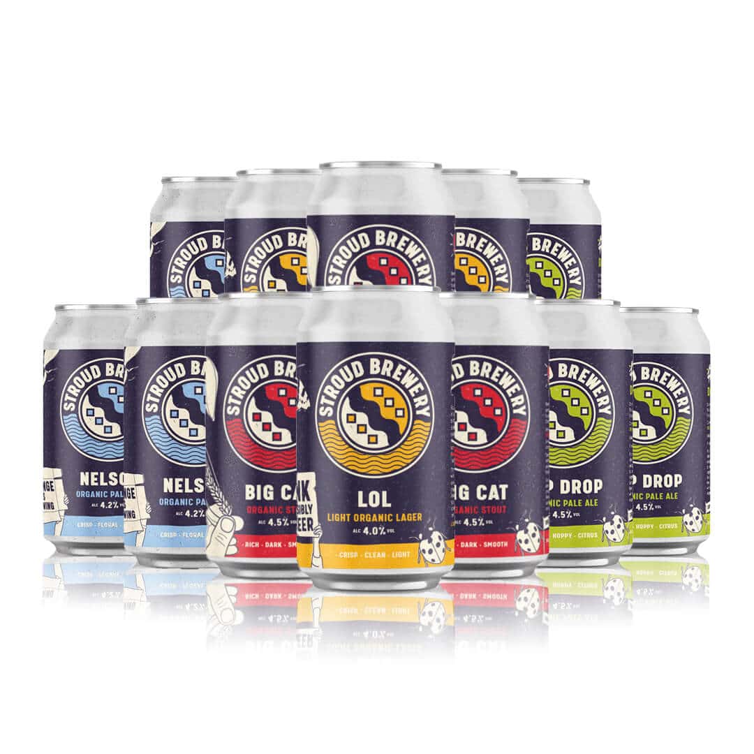 Stroud Brewery Organic Mixed Case 330ml Cans (12 Pack) BBE:07/10/2021 ...