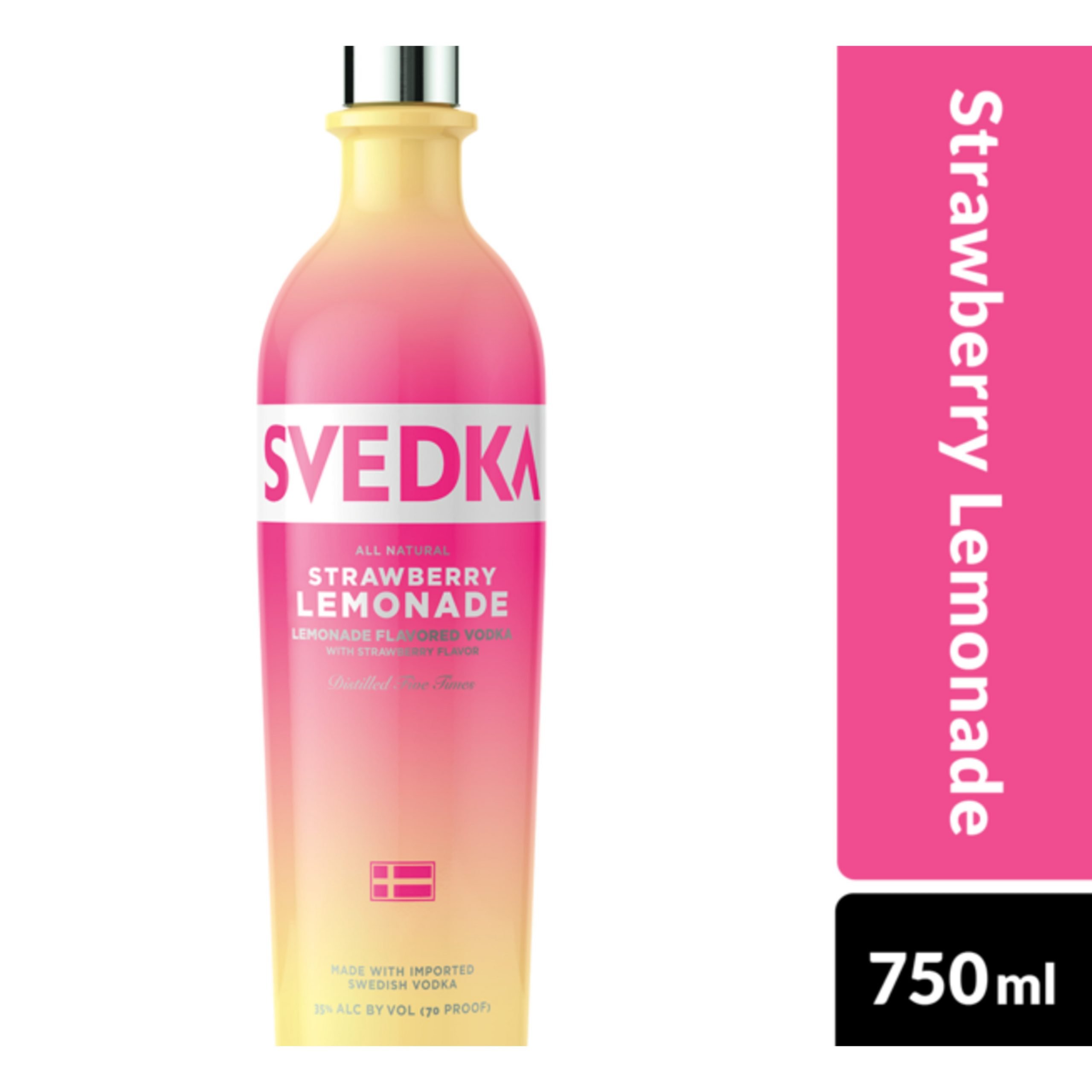 SVEDKA Strawberry Lemonade Flavored Vodka, 750 mL Bottle, 70 Proof ...