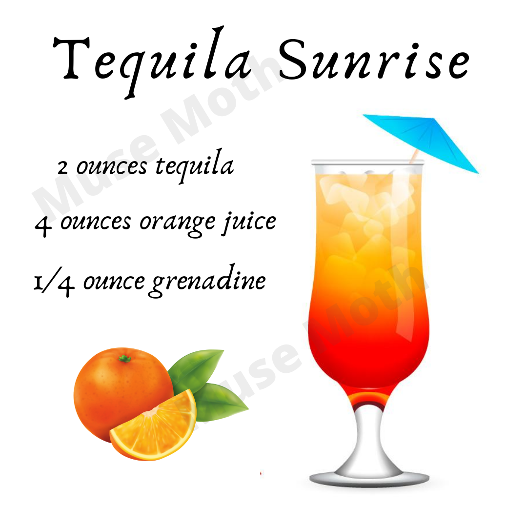 Tequila Sunrise Ingredients  Muse Moth