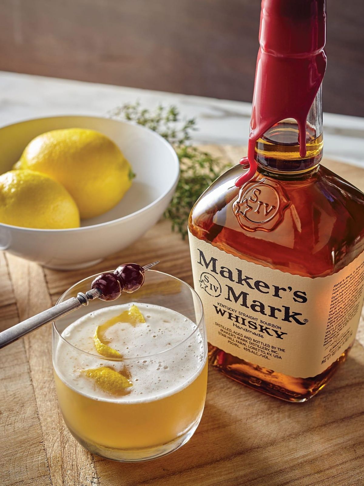 The Best Whiskey Sour Recipe Using Makers Mark