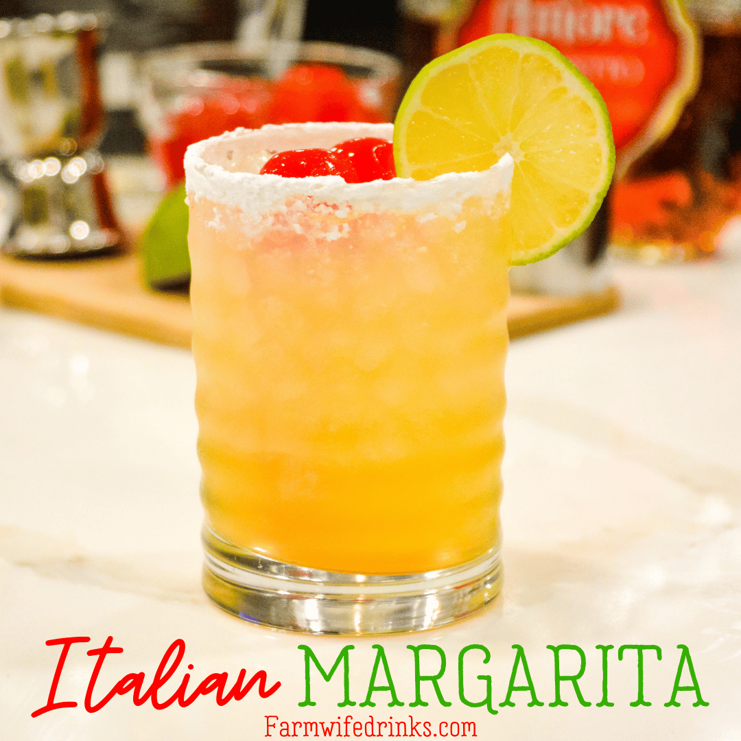 This Italian Margarita is a simple cocktail recipe made with tequila ...