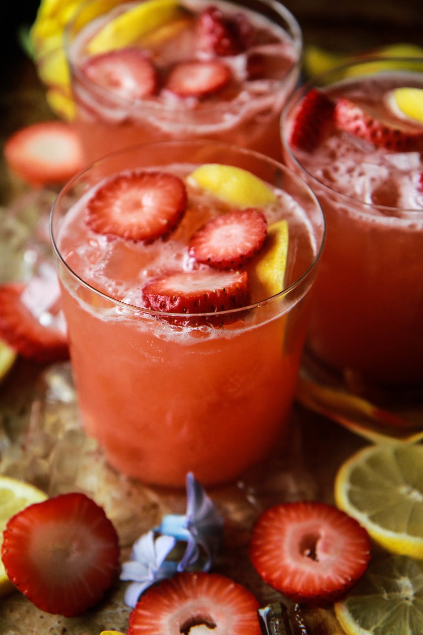Vodka Strawberry Lemonade Cocktails
