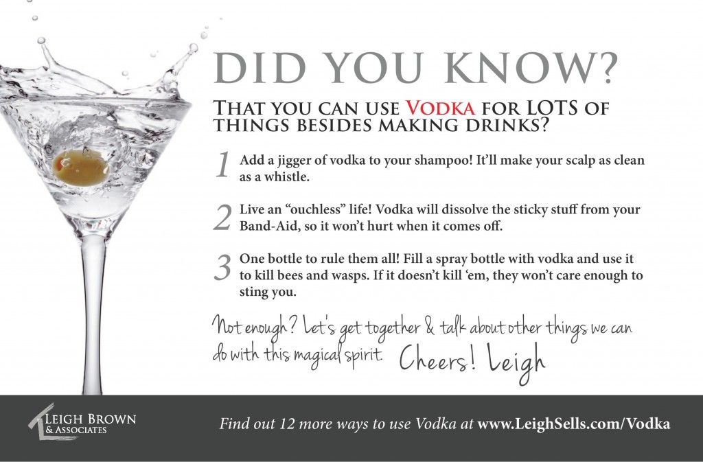 What Can You Do With Vodka Besides Drink It