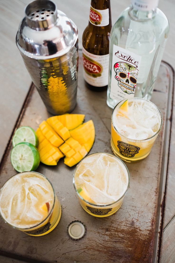 What do you get when you mix tequila, mango, lime, and ...