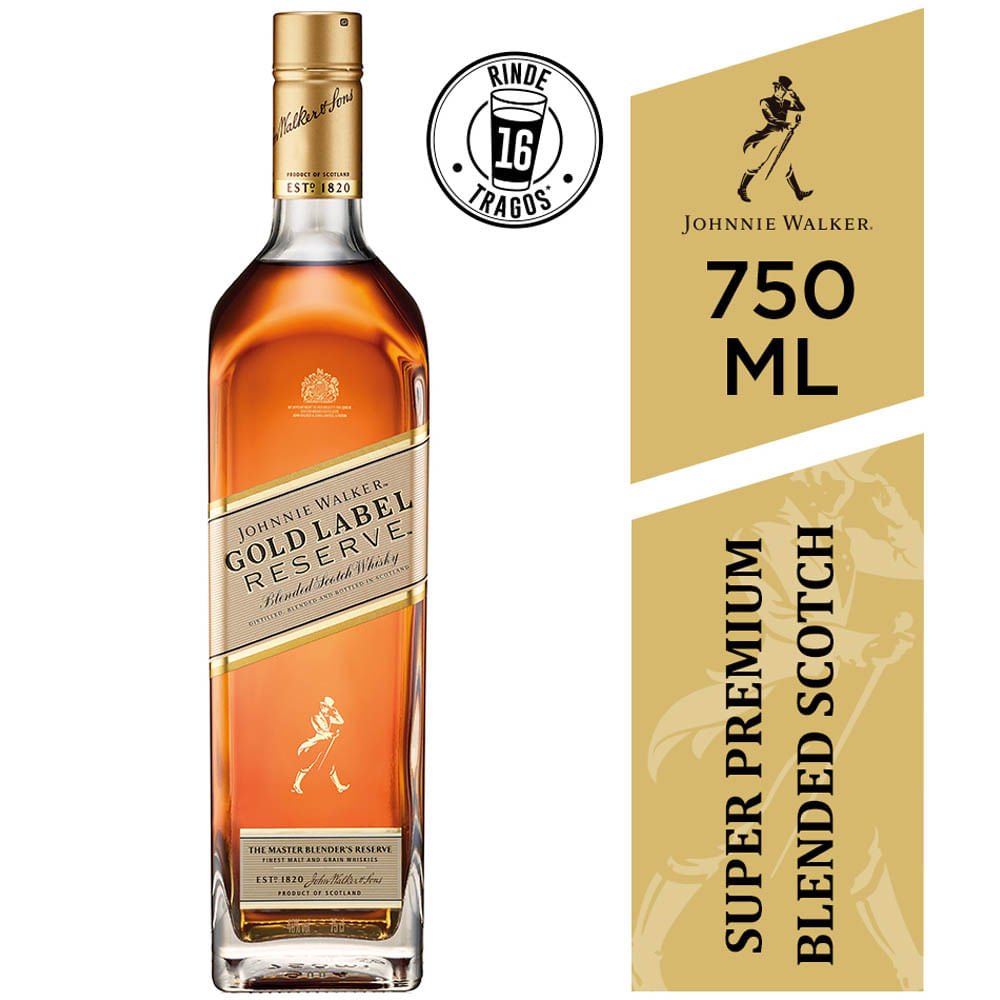 Whisky JOHNNIE WALKER Gold Label Reserve Botella 750ml ...